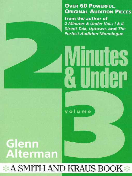 Title details for 2 Minutes & Under, Volume 3 by Glenn Alterman - Available